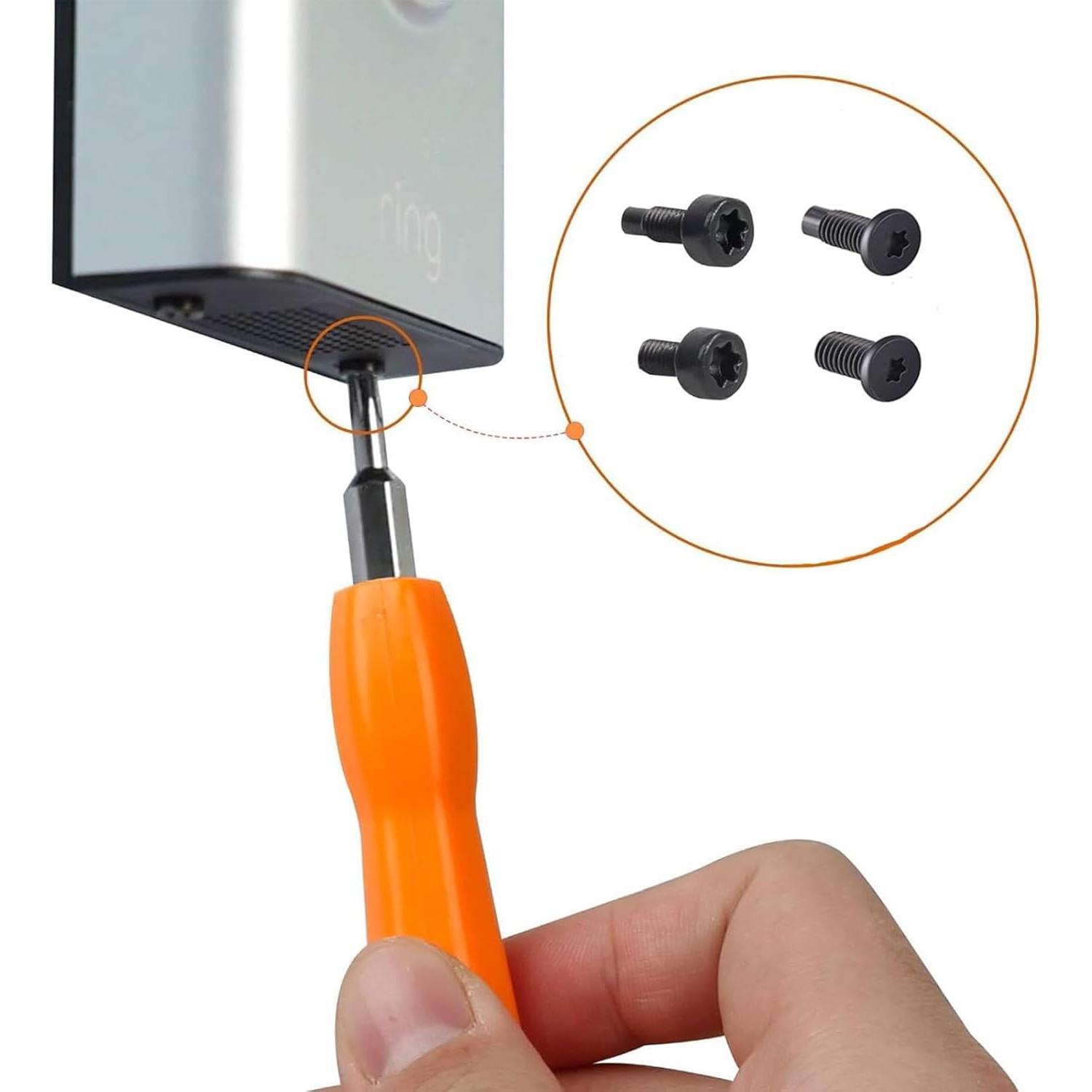 Doorbell Screws, Replacement  Screws Compatible with Video Doorbell 2 and Pro, Video Doorbell, Video Doorbell 3and Pro(16 pcs) Copper Material