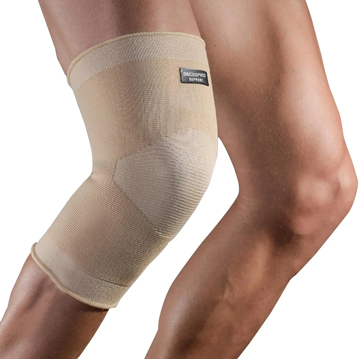 outdoors Knee Brace for Pain Relief - Knee Compression Sleeves for Men and Women, Knee Support Leg Brace for Meniscus Tear, Running, Weightlifting, Workout, ACL, Arthritis, Joint Pain Relief(Nude,XL)