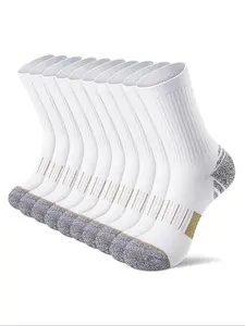 Youth Sports Socks, Shock Absorbing Non-Slip Mid-Calf, Marathon Running, Basketball, Soccer, Long Socks, Moisture-Wicking Breathable