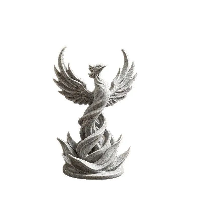 Phoenix-Shaped Desktop Ornament，Spiral Phoenix-Shaped Ornament, for Home Decor, Living Room, Office, Shelf Decor,3D Printed