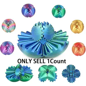 1count Gear Ball, 3D Printed Gear Sphere Fidget Toy, Sensory Stress Relief Ball for Kids and Adults, Adhd Autism Desk Toy, Unique Fun Gift