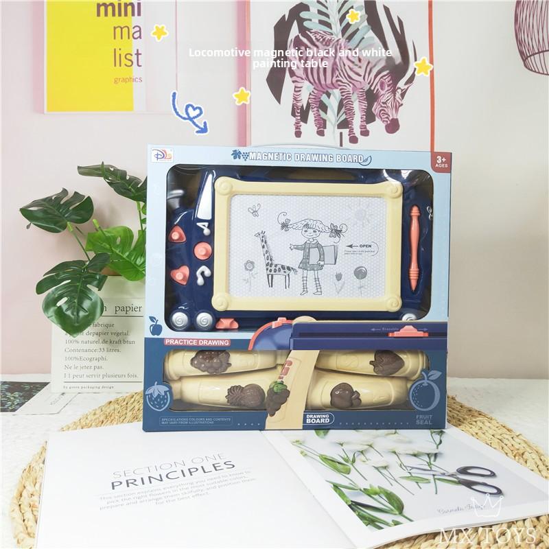 Cartoon Animal Drawing Magnetic Black White Doodle Writing Board Painting Table Educational Learning Children Toy