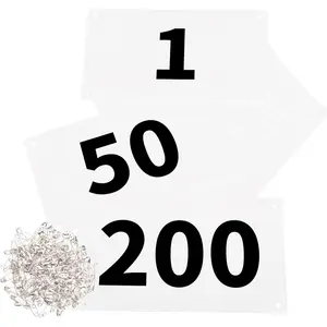 Running Bib Competitor Numbers with Safety Pins,Waterproof for Marathon Races Events