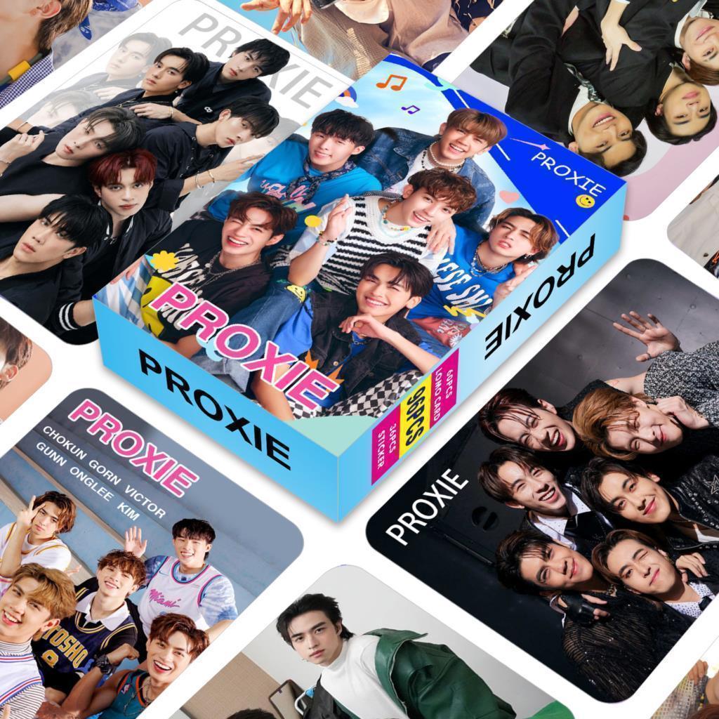 96 Pcs/Set Thai Boy Group PROXIE DICE Lomo Card Onglee Chokun Idol HD Photocard with Stickers Cosplay Gift ﻿