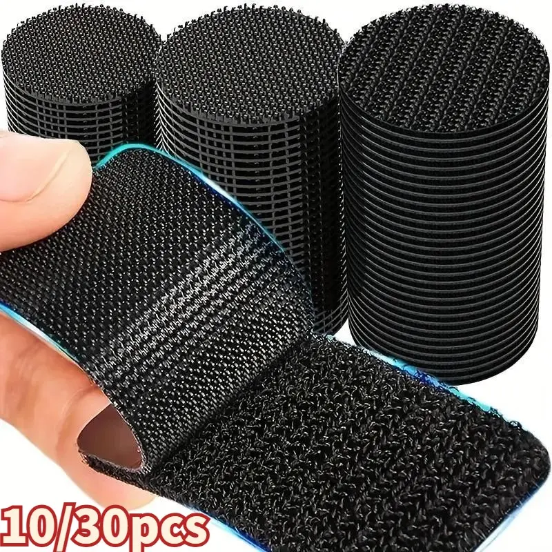 10/30 Set 3m Strong Adhesive Velcro Patches, Self-Adhesive Pants Cuff Covers, Secure Fixing, No Cutting, Seamless Attachment, Strong Adhesion