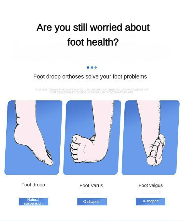 Drop Foot Brace Orthosis AFO AFOs Ankle Support With Comfortable Adjustable Buckle