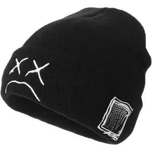 Fashion Autumn Winter Warm Beanie Hats Embroidery Cotton Caps Men Women Knitted Hip Hop Hats