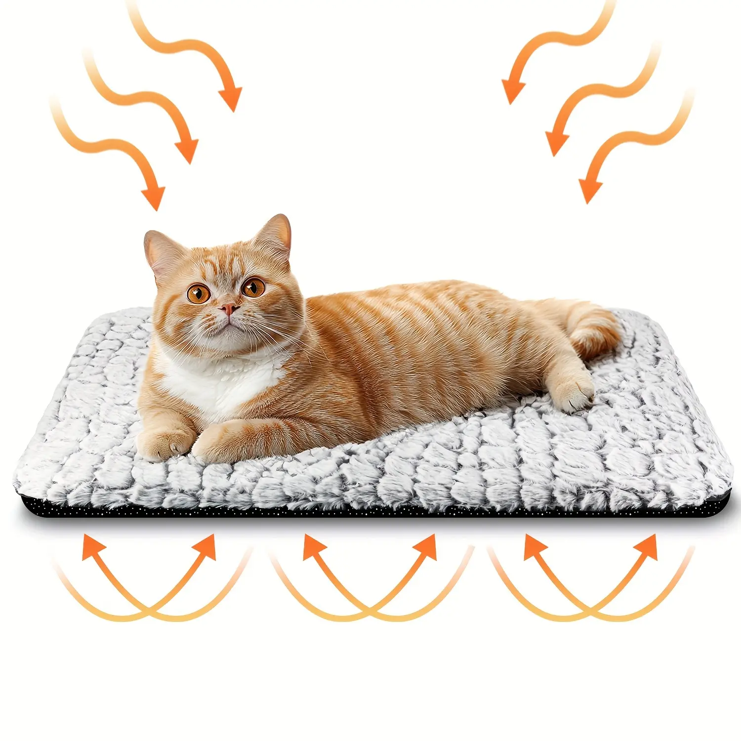 1pc pet self heating pad, ultra soft pet heating pad, winter constant temperature dog bed pad, suitable for indoor and outdoor use, anti slip heating cat pad and warm blanket