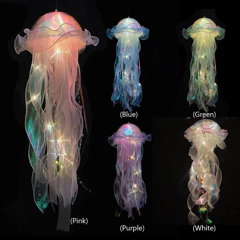 DIY Jellyfish Lantern Under The Sea Colorful Jellyfish Lamp Girl Bedroom Atmosphere Decoration Lamp Mermaid Theme Party Decor Christmas Gift Shop DIY Jellyfish Lantern Under The Sea Colorful Jellyfish Lamp Girl Bedroom Atmosphere Decoration Lamp Mermaid Theme Party Decor Christmas Gift Shop