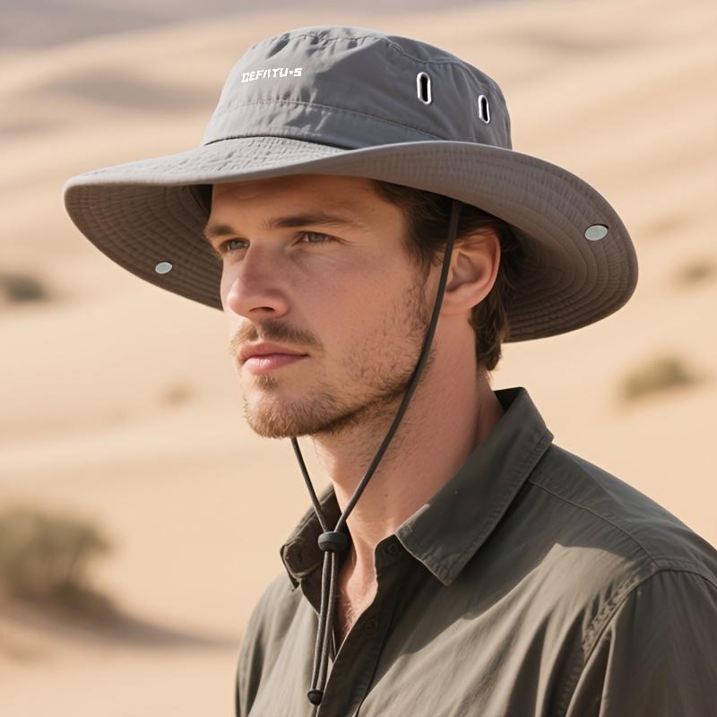 BIGWIG Unisex Sun Protection Hat with Neck Flap, Wide Brim Bucket Hat, Detachable Face Mask, Foldable Brim, Outdoor Sun Hat, Breathable Drawstring Closure, Fishing Hat, Suitable for Camping, Hiking, and Gardening