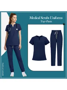 Thin Lightweight Quick Dry Scrubs for Women Breathable Soft Universal Nursing Work Uniform for Hospital Clinic
