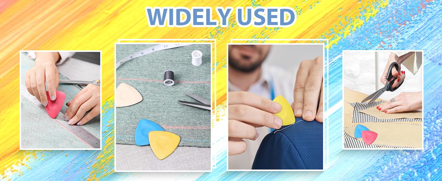 4Pcs Tailors Chalk, Triangle Sewing Chalk for Fabric, Fabric Markers for Quilting, Tailoring and DIY Crafts