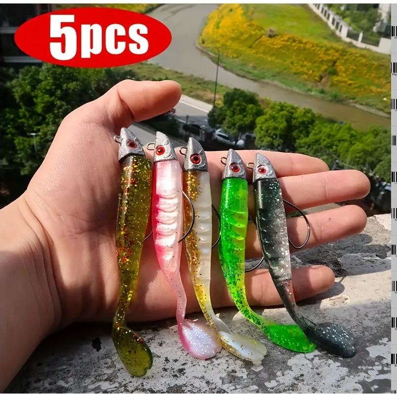 Large Size Lead Head Jig Soft Bait