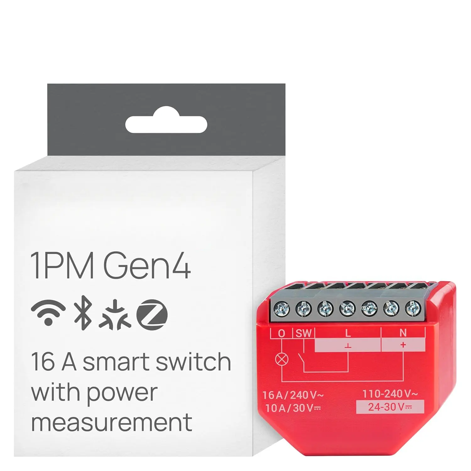 Wi-Fi, Zigbee, Matter Smart Relay Switch with Power Metering, 1-Channel 16A |   Home Automation |   Alexa, Google Home, Apple HomeKit Compatible |   iOS Android App |   No Hub