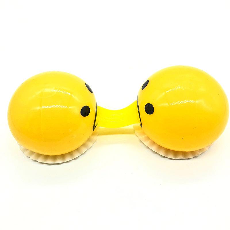 Vomiting Egg Yolk, Stress Relief Squeezing Toy, Hot Selling Small Toy