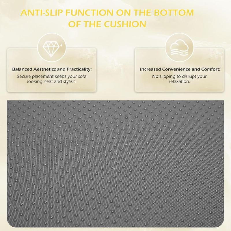 7-piece set Outdoor Replacement Cushions for Patio Furniture, Water-Repellent Sofa Cushions for 6-Seat Rattan Wicker Sectional Patio Conversation Sets, 14-Piece Cushions Set for Outdoor Couch