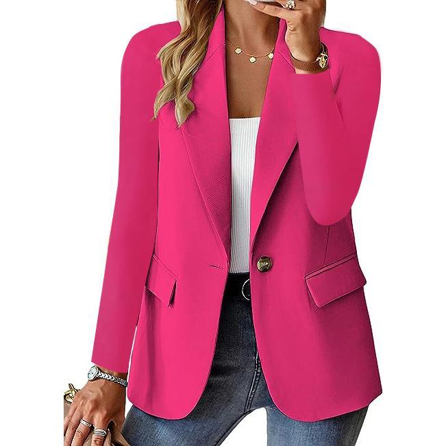 2025 Autumn Long Sleeve Solid Color Cardigan Blazer Women's Jacket Suit Womenswear 2025 Autumn Long Sleeve Solid Color Cardigan Blazer Women's Jacket Suit Womenswear