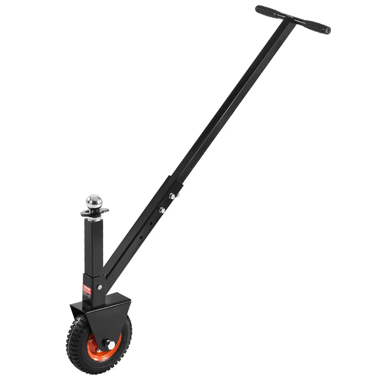 VEVOR Trailer Dolly, 300lbs Tongue Weight Capacity, 16.5 inch and 22 inch Height Adjustable Trailer Dolly, with 1-7/8 inch and 2 inch Balls, 8.5 inch Pneumatic Rubber Tire, for Moving RV Trailer