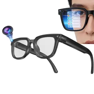 AI Smart Glasses with HD Video, 8MP Camera, Hands-free Photo Video Shooting, 110 Degree Wide Angle Lens, 4GB Memory, 290Mah Battery,3D Stereo Sound, Music Playback,Bluetooth Call, AI Video & Dialogue Translation