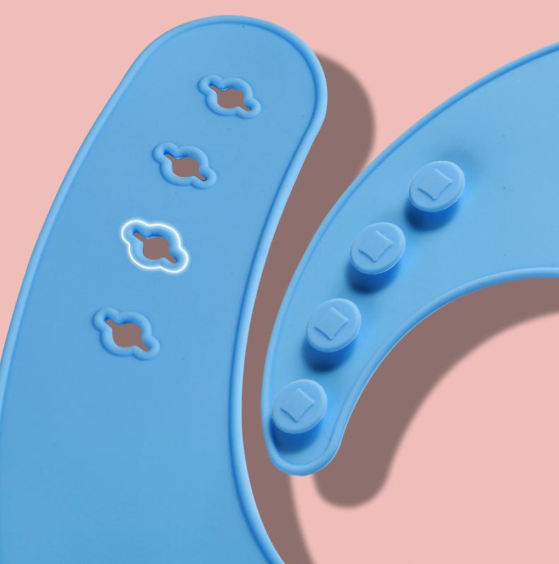 Food Grade Silicone Baby Bib, Ultra Soft Waterproof Feeding Bib for Toddlers