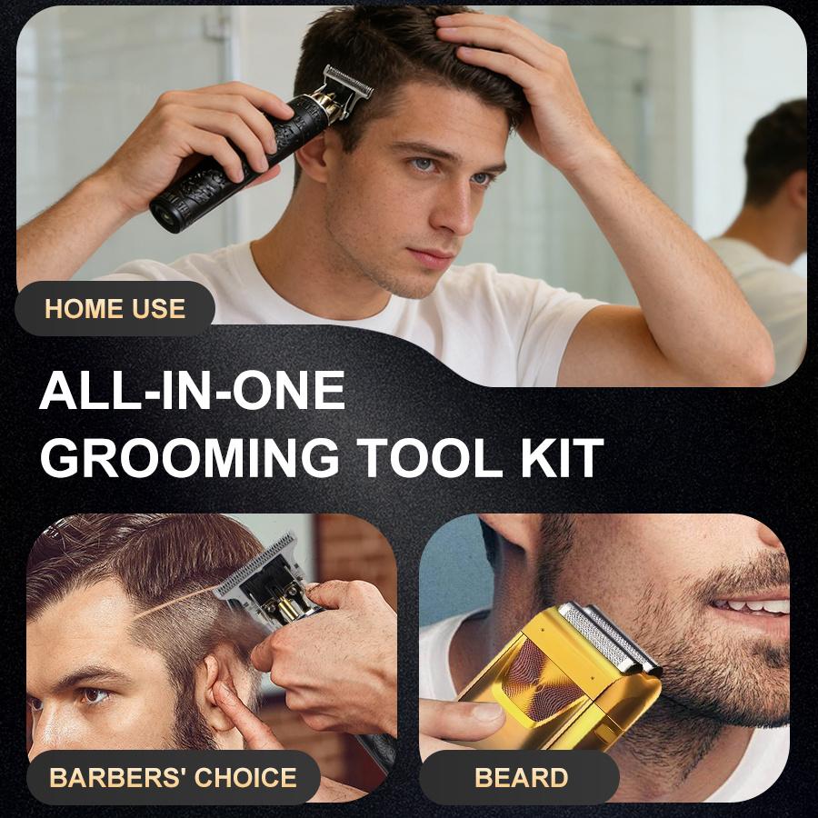 2IN1Electric Razor Shaver, Beard Trimmer Hair Trimmer Shaving Kit, Foil Shaver Barber Clipper for Men, Men's Grooming Kit, Holiday Gifts for Him