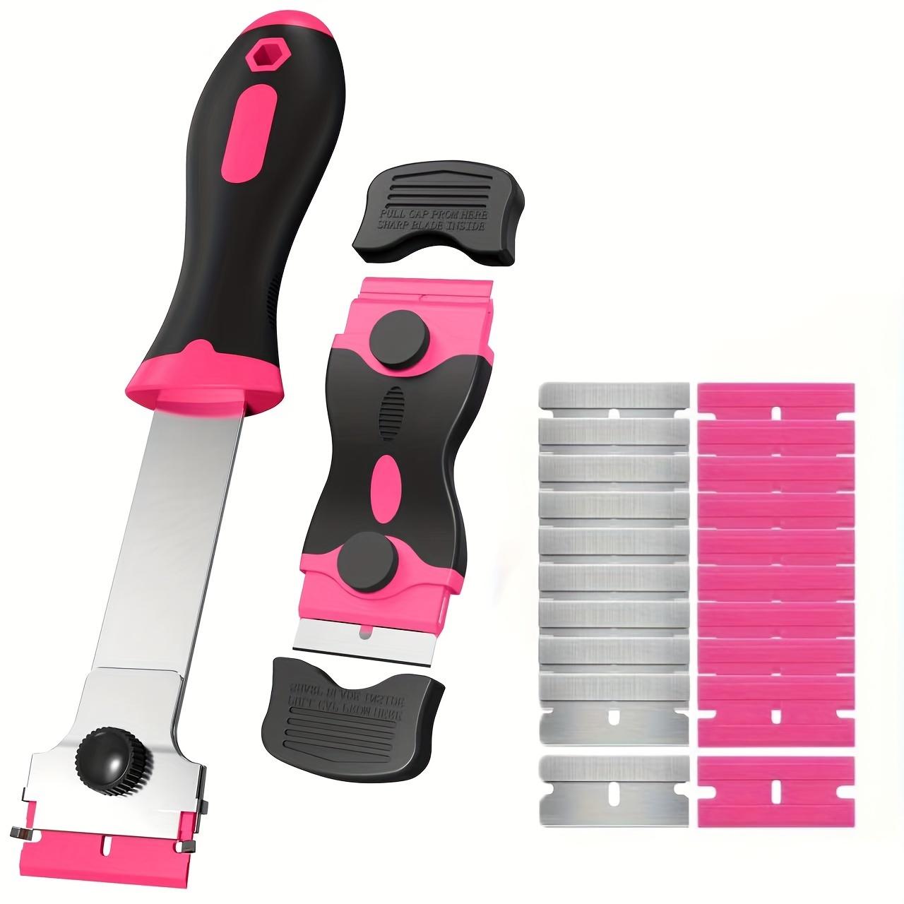Multifunctional Scraper Tool, 1 Set Including 2 Counts Universal Scraper Tool with 20 Blades, Glass Scraper, Kitchen Fluid Cleaning Tool, Household Items, Home Cleaning Tool, Bathroom Accessory