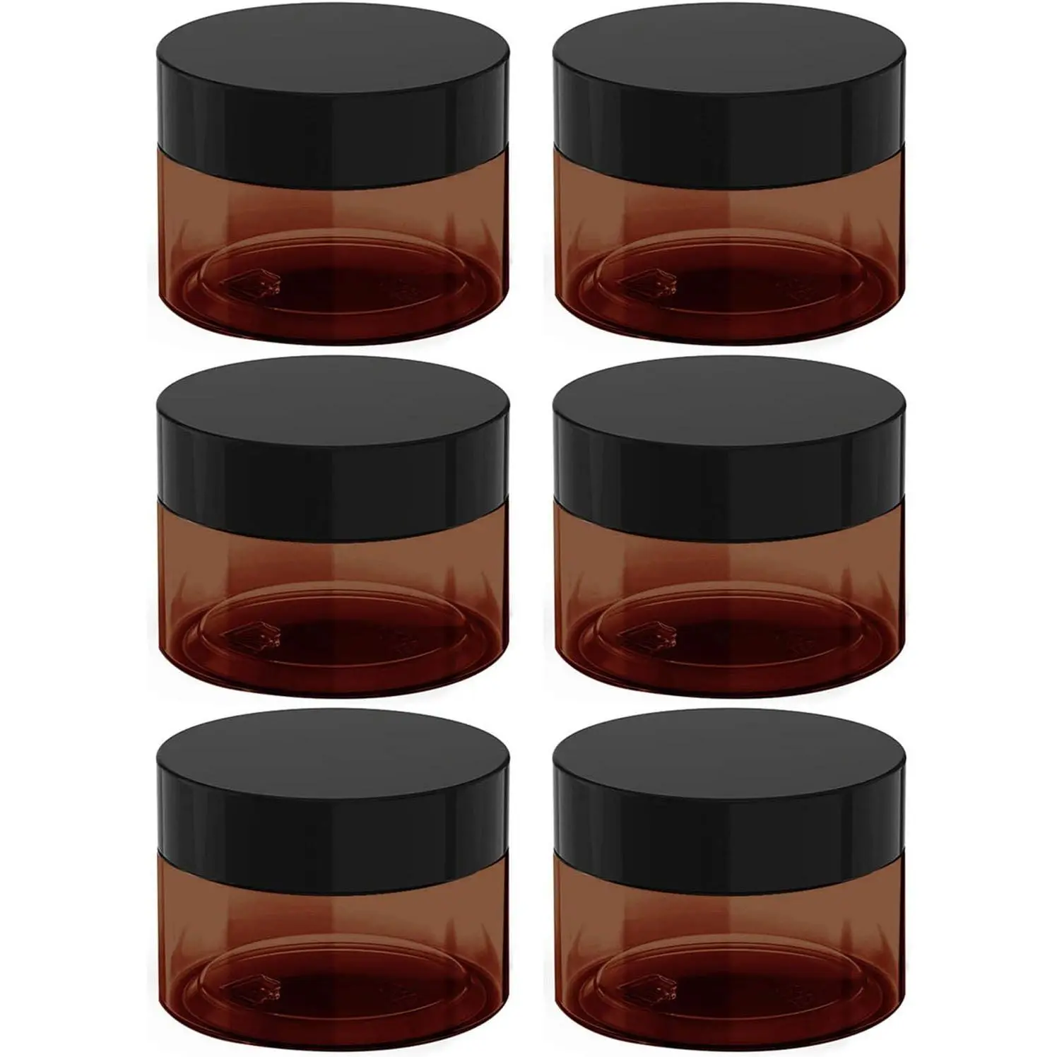 4 oz Plastic  Jars for Lotion, ointment, Beauty Products 6 count