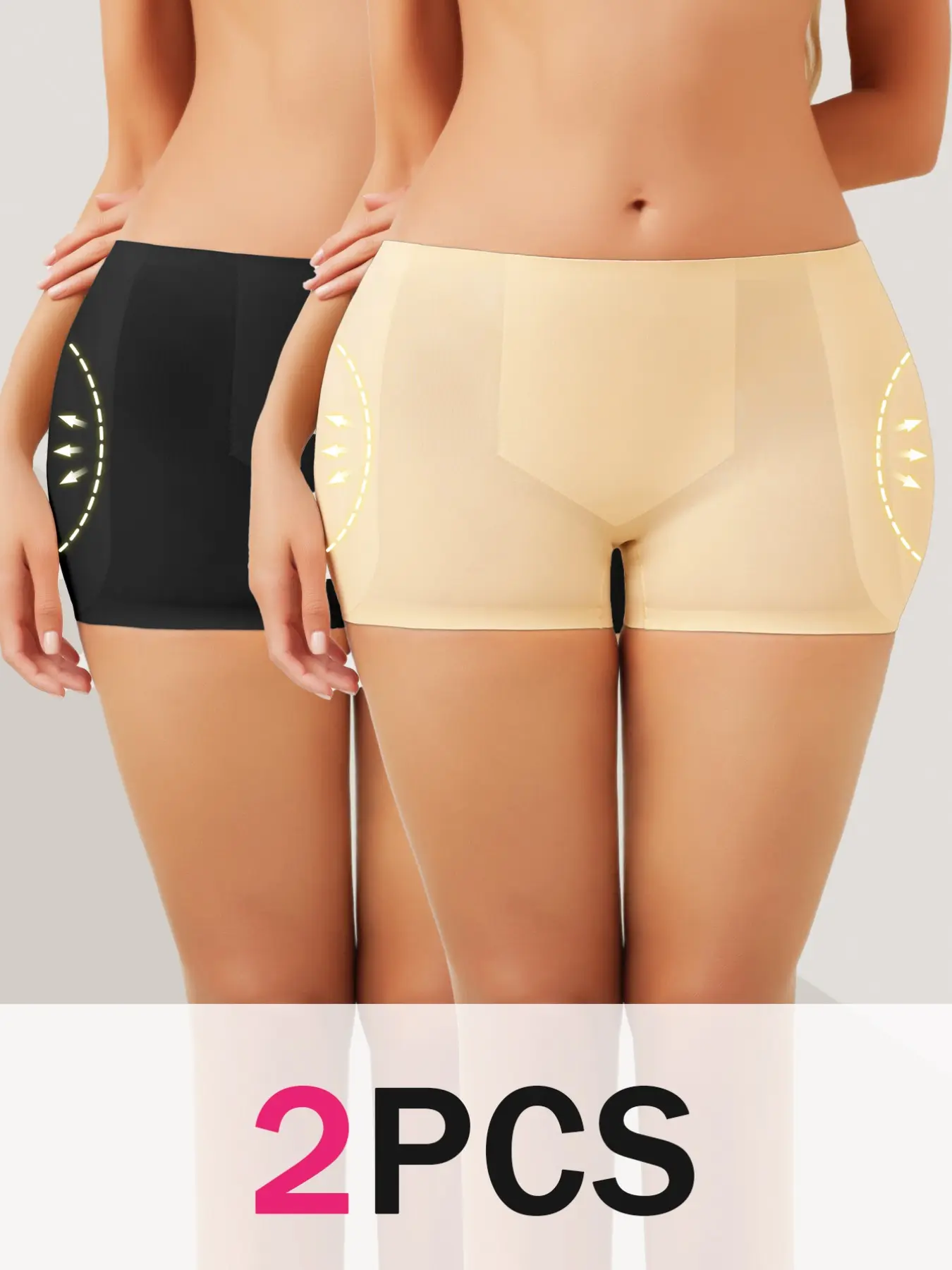 Seamless Butt Enhancement Shapewear Shorts, Leg Sculpting, Hip Widening, Abdominal Control, Ideal for Fitness Yoga Outdoor Activities, All Seasons