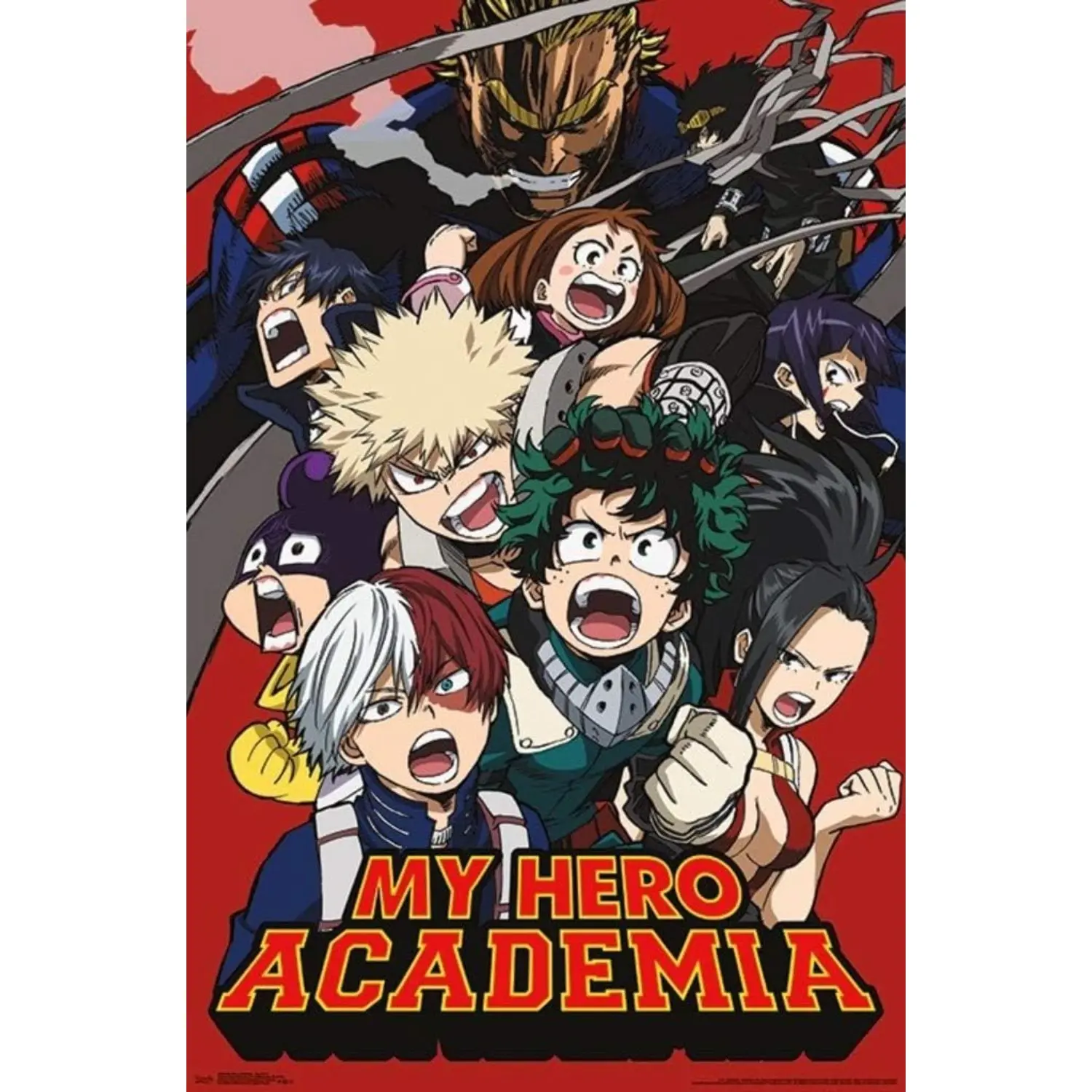 My Hero Academia Key Art 2 Artistic Anime Fanart Print Wall Poster - Frames Optional Home Decor for Anime Fans, Bedroom Dorm Wall Decoration