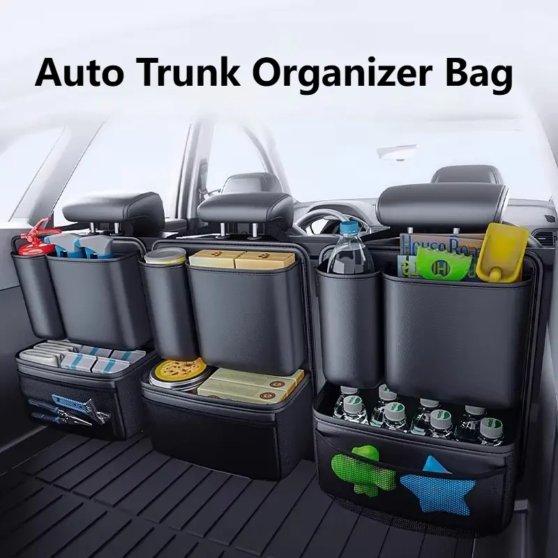 Multi-functional Oxford Cloth Car Organizer - Hang-on Type Space Saver Car Interior Accessories for Door, Seat Back, Cars
