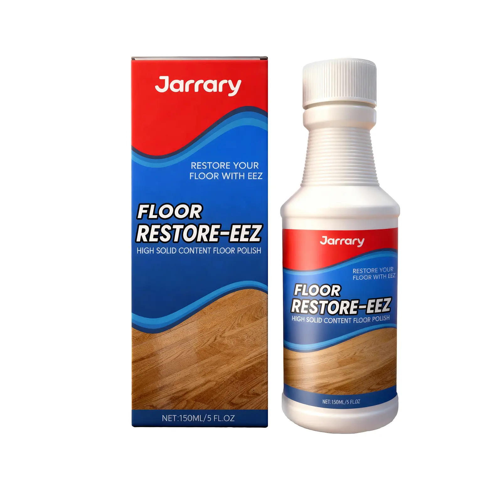 Jarrary Floor Care Polish Daily Household Gentle Convenient Maintenance Gloss Floor Scratch Care