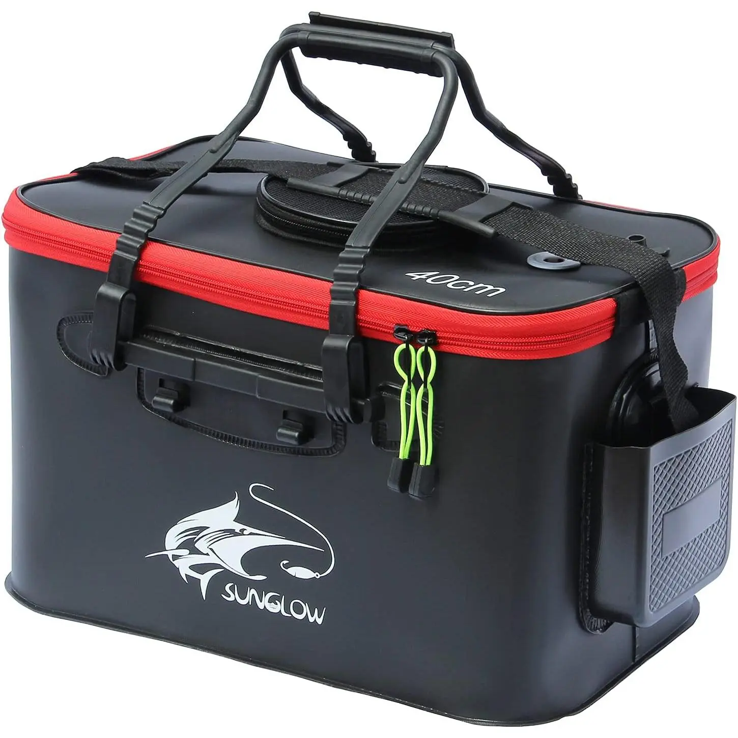 Fishing Bucket, 6Gallon/8Gallon/10Gallon Foldable Fish Bucket,Live Fish Container Multi-Functional Live Fish  Bucket,Outdoor Camping EVA Fishing Bag and Fish Protection Bucket