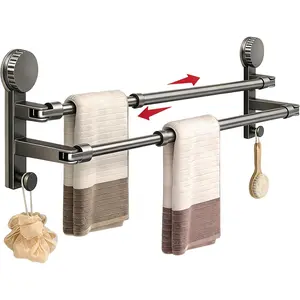 Suction Cup Bar, Racks for, Suitable for Accessories, and Hand Station (17.7-31 in)