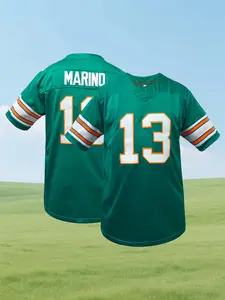 Embroidered Miami #13 #10 #1 Football Jersey Unisex Vintage Fan Shirt