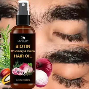 100ML Rosemary, Peppermint & Biotin Hair Oil,Nourishes Damaged Hair, Smooths & Shines,Liquid Form, No Ca Prop 65 Warning