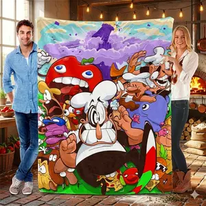 Pizza Tower Blanket Soft Bed Sofa Throw Comfortable Birthday Gift