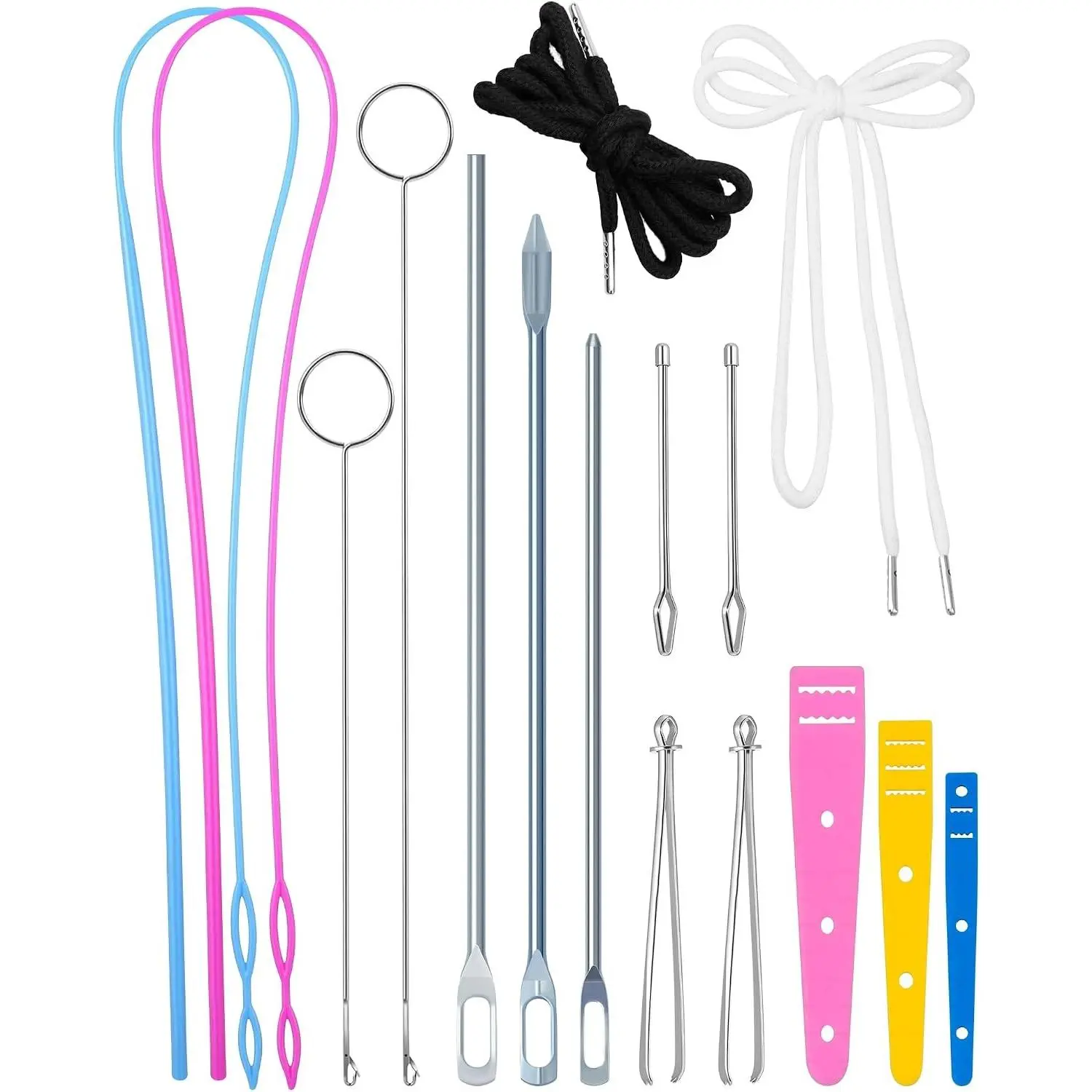 FIVEIZERO Drawstring Threader Tools & Draw Cords for Drawstring Replacement