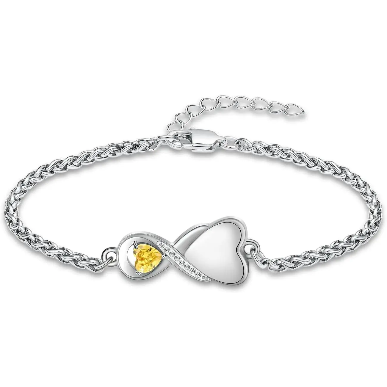 Heart Infinity Urn Bracelet for Ashes for Women | Cremation , Adjustable Link Bracelets,  Memorial Lockets, For Human Pets Ashes