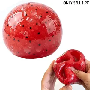 Watermelon Smoothie Ball Stress Relief Toy, Sensory Fidget Toy for Anxiety, Adhd, Autism, Perfect Gift for Birthday, Party, Easter, Christmas, Valentine's Day