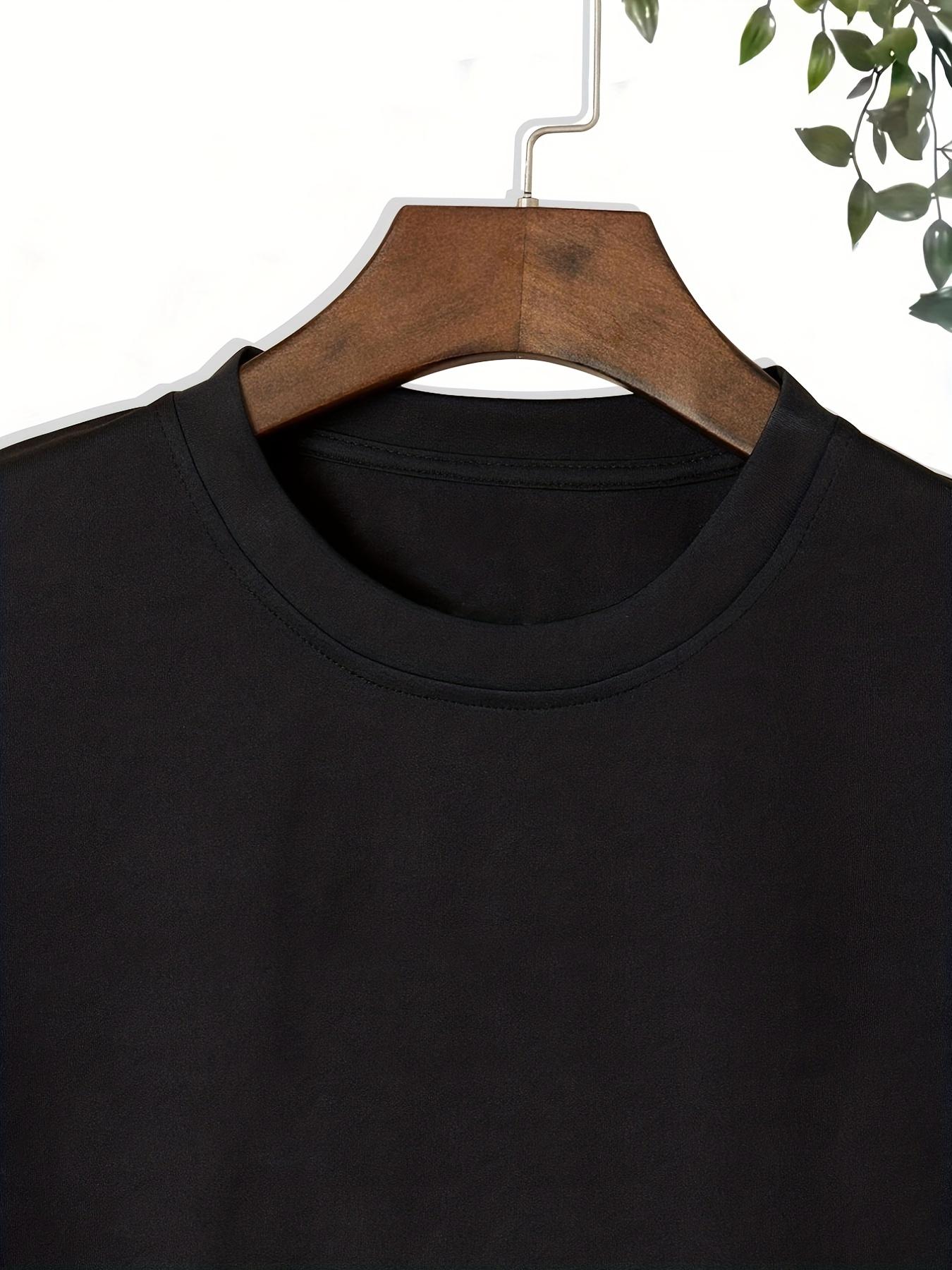 Men's fashionable casual printed short-sleeve T-shirt with cute cat illustrations, comfortable crew neck T-shirt for summer outdoor sports