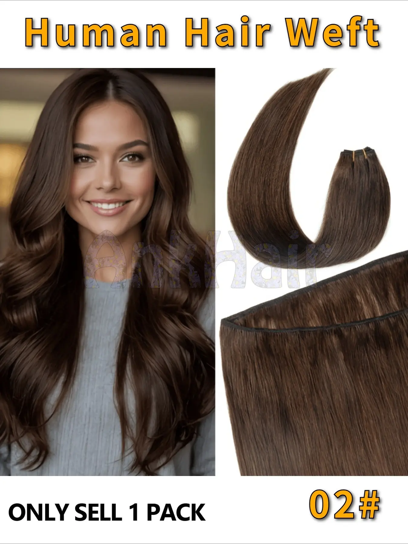 Soft Straight Glossy Human Hair Weaving Bundles, Durable Skin Friendly Sew in Hair Weaves, 50g Per Pack, 12-16 Inches, Premium Hair for Women