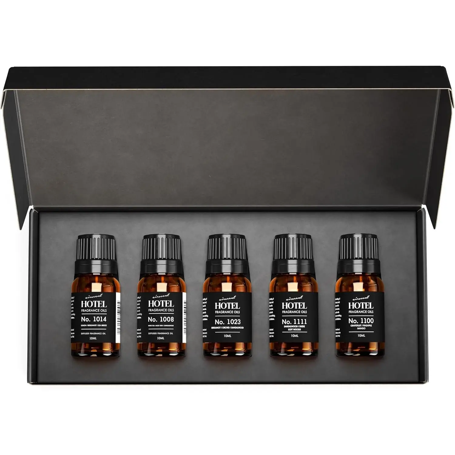 AirScent Hotel Diffuser Oil  Set - Buyers  Picks 5 Pack - 10 mL |  Oil Sampler Set - Inspired by the Baccarat NYC, My Way and Capri Brezza and other Hotel Scent Samples