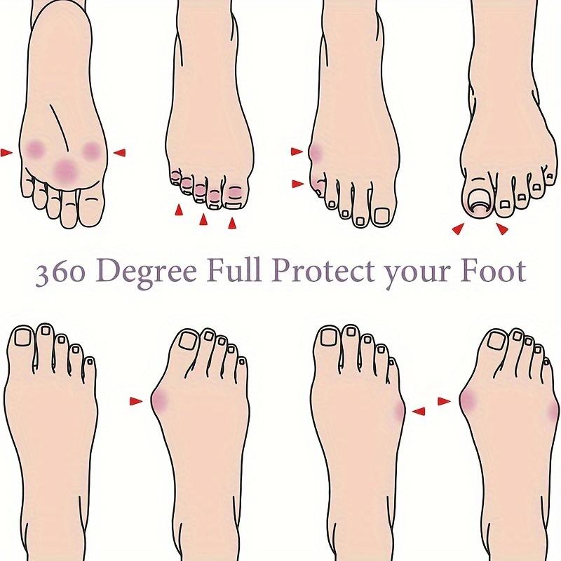 Silicone Toe Protectors, Toe Pads, Gel Toe Caps, Toe Sleeves, Relief for Both Men And Women, Reusable