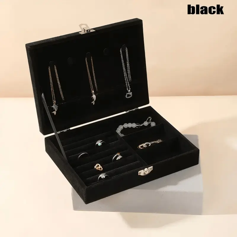 Luxury-simplified jewelry storage box. High-end jewelry storage box for home use. Valentine's Day, New Year's Day, Christmas. Jewelry Boxes
