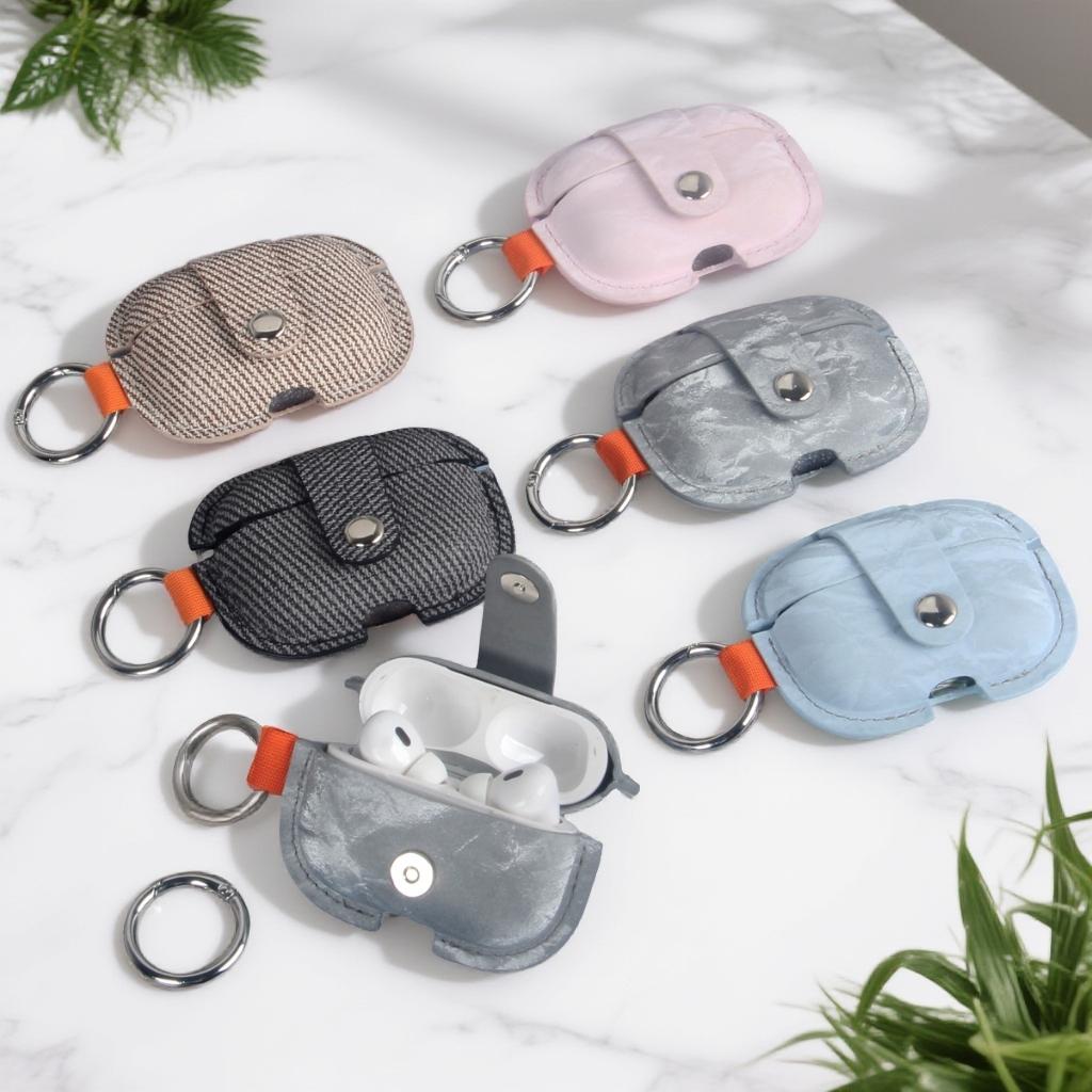 Soft PU Leather Earphone Case, Protective Headphone Cover Compatible With AirPods Series Models, Lightweight Durable Anti-Scratch Shell For Daily Carrying And Wireless Charging Use