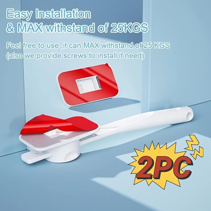 2pcs Pet Safety Door Latch - Adjustable Anti-Theft Finger Clip Guard for Dogs & Cats, Easy Entry Access, Door Stopper, Door Lever Handle, Lock