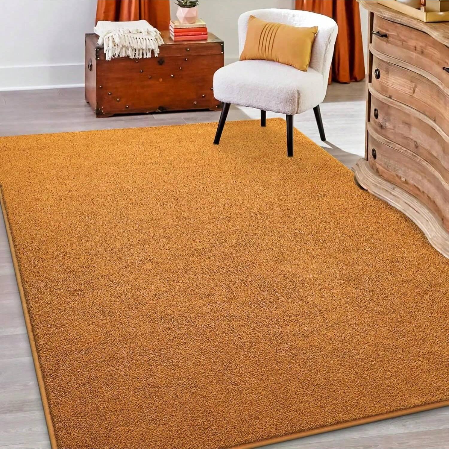 Memory Foam Area Rug - Ultra Soft Non-Slip Carpet in Burgundy, White, Yellow, Black, Blue,Multiple Sizes for Living Room-S & Bedroom-S Memory Foam Area Rug - Ultra Soft Non-Slip Carpet in Burgundy, White, Yellow, Black, Blue,Multiple Sizes for Living Room-S & Bedroom-S