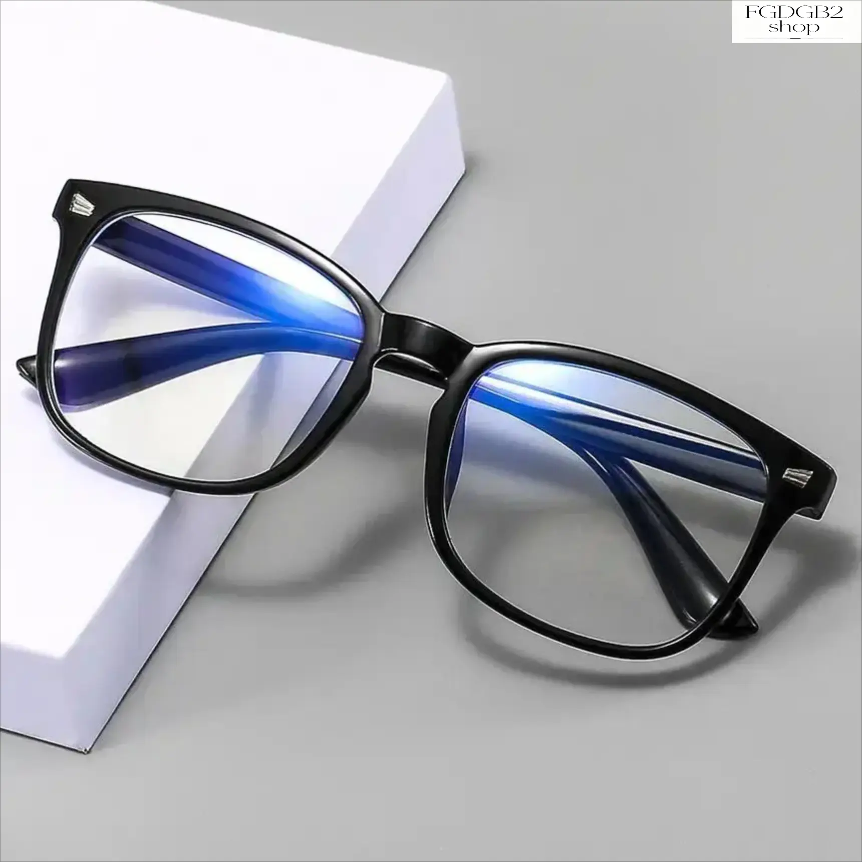 Unisex Anti Bluelight Glasses - 1 Pack Lightweight Non-Prescription Blue Light Eyeglasses, Anti-Glare for Eye Strain Relief, Office Work & Daily Use