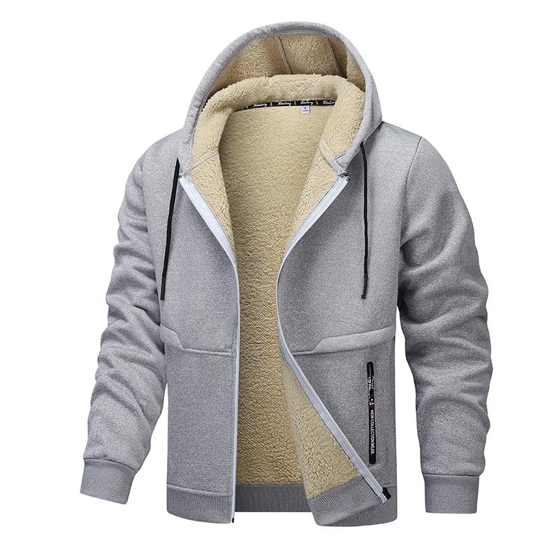 Winter men's casual plus plush thick hooded jacket jacket, warm and windproof Men's Fleece Lined Hooded Jacket, Warm Windproof Coat with Pockets, Casual Fall & Winter Outerwear, Long Sleeve Zipper Design winter outfits men oktoberfest outfit jackets coat Winter men's casual plus plush thick hooded jacket jacket, warm and windproof Men's Fleece Lined Hooded Jacket, Warm Windproof Coat with Pockets, Casual Fall & Winter Outerwear, Long Sleeve Zipper Design winter outfits men oktoberfest outfit jackets coat