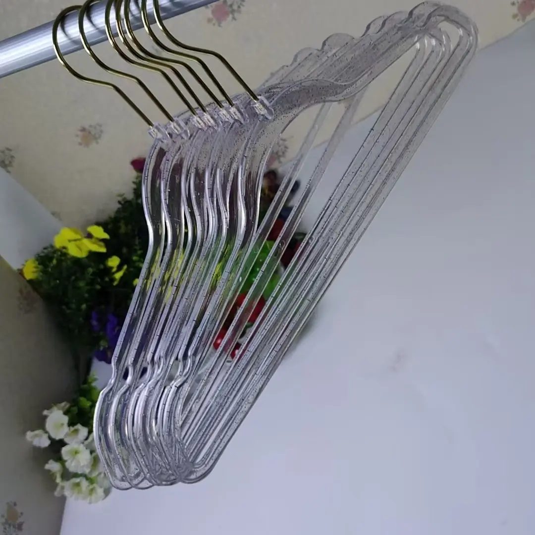 7PCS Acrylic Clear Hanger for Coats Ins Style Shiny Crystal Hanger for Display